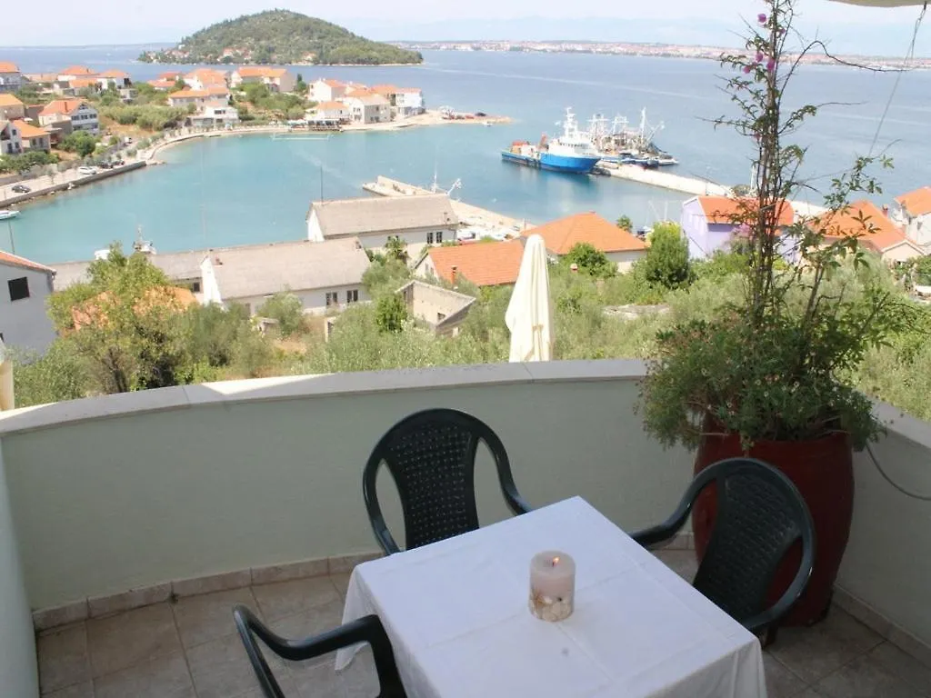 Apartment In Kali With Sea View, Balcony, Air Conditioning, Wi-Fi